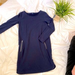 Gap navy blue sweatshirt dress